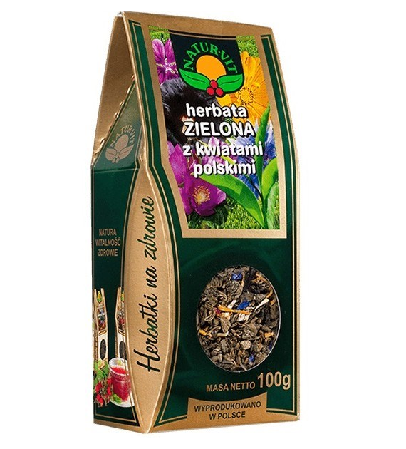 NATURA-WITA Herbata zielona z kwiatami polskimi 100g