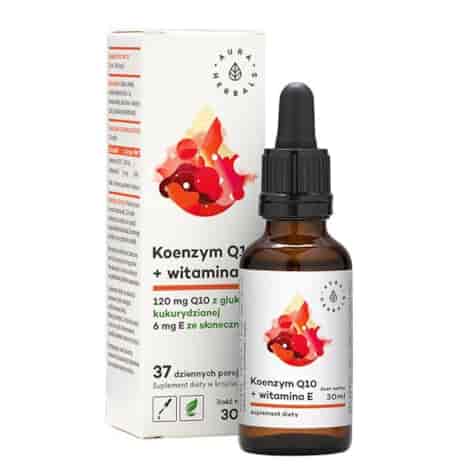 AURA HERBALS Koenzym Q10 + Witamina E - krople 30ml