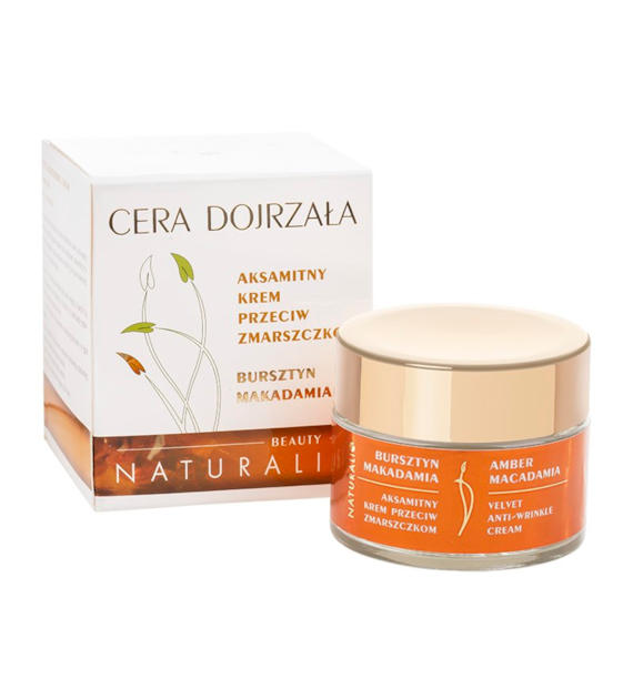 CERA DOJRZAŁA Krem przeciw zmarszczkom bursztyn, makadamia 50ml NATURALIS