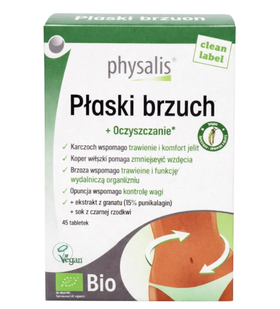 PHYSALIS Płaski brzuch + oczyszczanie BIO 45 tabl.