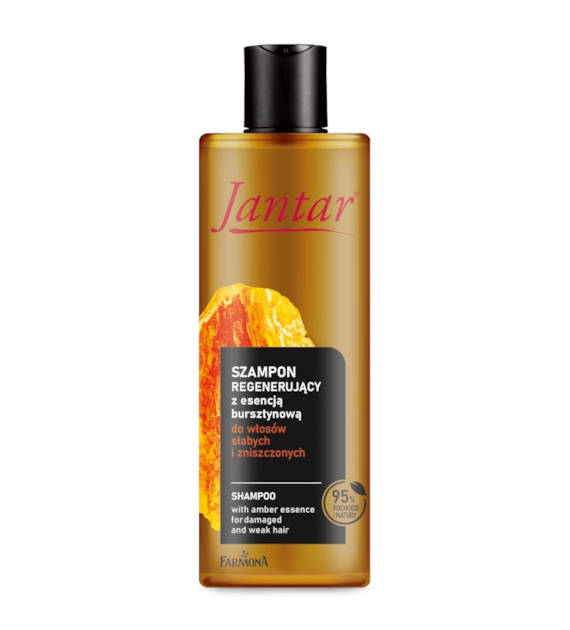 JANTAR Szampon do włosów z esencją bursztynową do włosów słabych i zniszczonych 300ml FARMONA