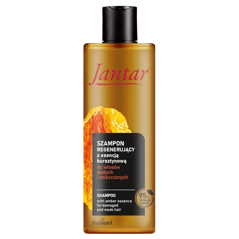 JANTAR Szampon do włosów z esencją bursztynową do włosów słabych i zniszczonych 300ml FARMONA