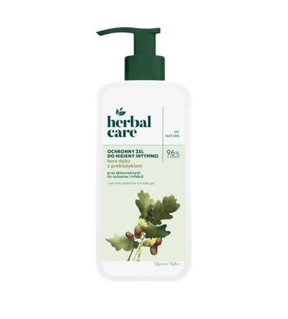 HERBAL CARE Żel do higieny intymnej ochronny kora dębu z prebiotykiem 330ml FARMONA