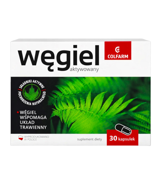 COLFARM Węgiel aktywowany 30 kaps.