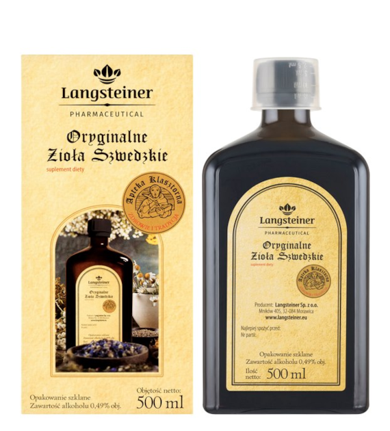 Oryginalne Zioła Szwedzkie 500ml LANGSTEINER