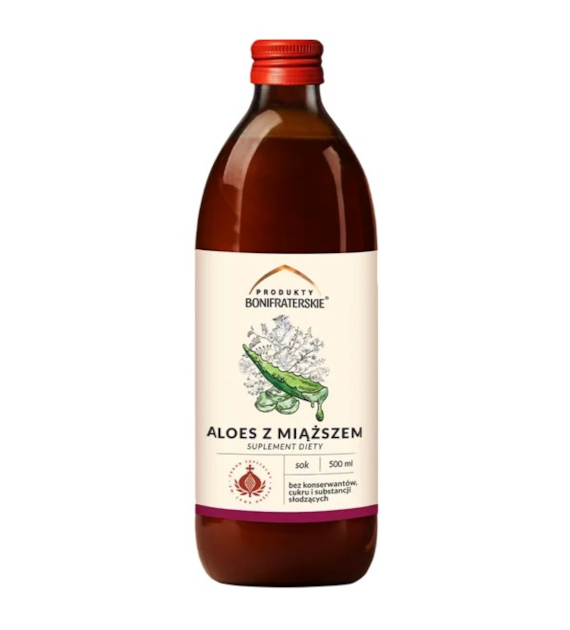 Sok z Aloesu z miąższem 500ml PRODUKTY BONIFRATERSKIE