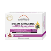Balsam Jerozolimski na gardło z prawoślazem 32 pastylki do ssania PRODUKTY BONIFRATERSKIE