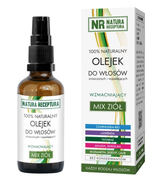 Olejek do włosów mix ziół 50ml NATURA RECEPTURA