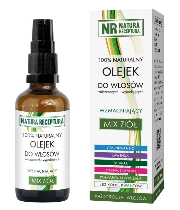Olejek do włosów mix ziół 50ml NATURA RECEPTURA
