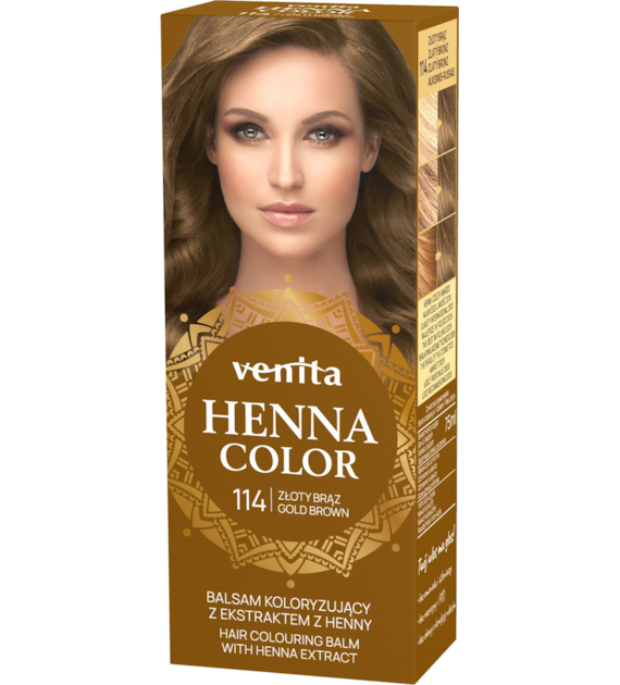 VENITA henna tuba nr 114 złoty brąz 75ml - balsam koloryzujący