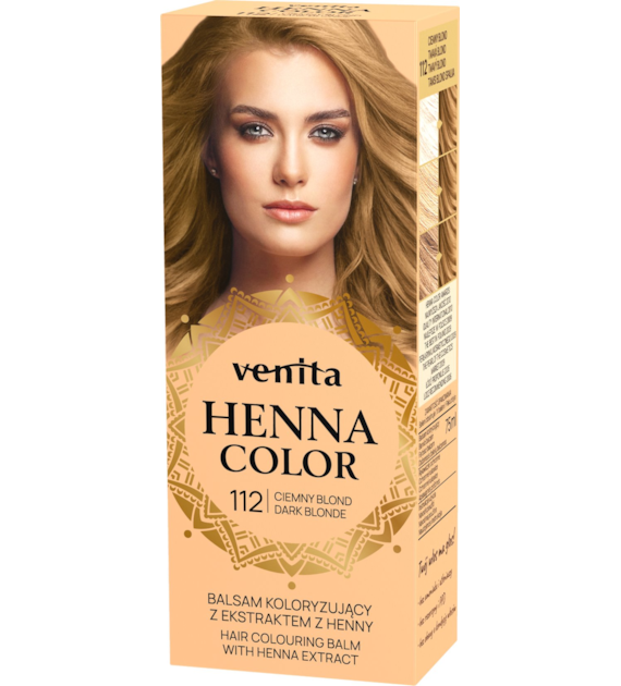 VENITA henna tuba nr 112 ciemny blond 75ml - balsam koloryzujący