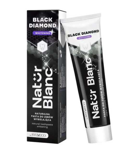 NATUR BLANC Pasta do zębów BLACK DIAMOND wybielająca 100ml SYLVECO