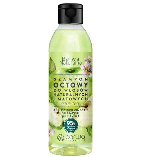 Szampon octowy do włosów naturalnych i matowych 300ml BARWA NATURALNA