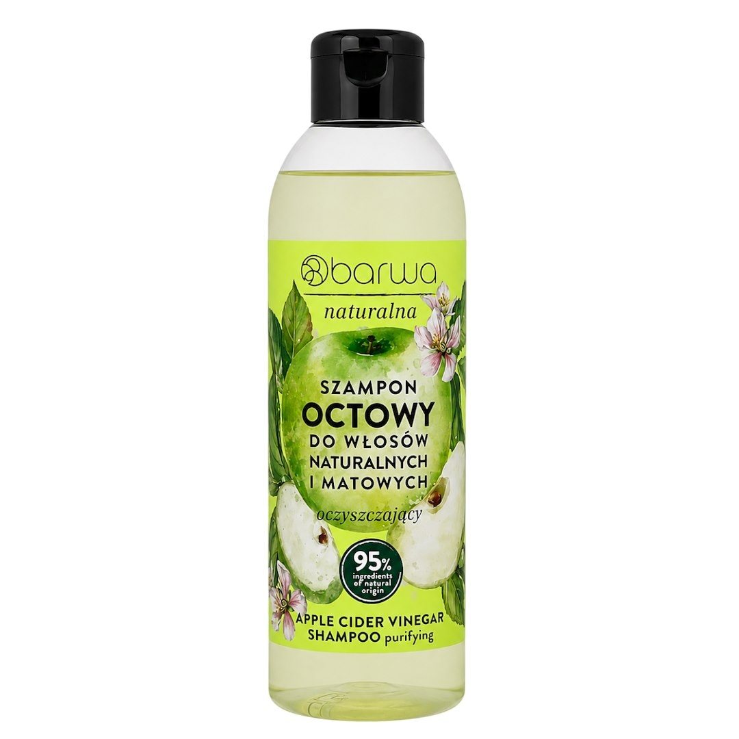 Szampon octowy do włosów naturalnych i matowych 300ml BARWA NATURALNA