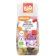 BIOMINKI Wężyki owocowe bez żelatyny bezglutenowe BIO 100g