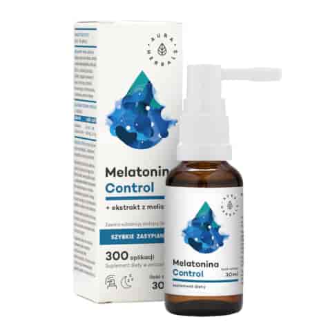 AURA HERBALS Melatonina Control + ekstrakt z melisy, aerozol 30ml