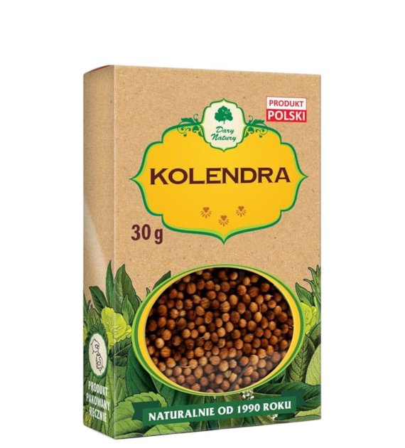 Kolendra ziarno 30g DARY NATURY