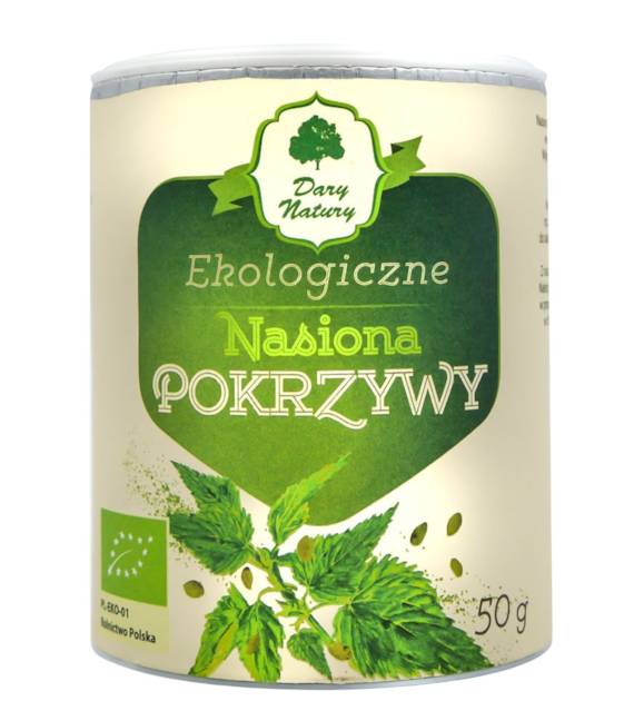 Nasiona pokrzywy BIO 50g DARY NATURY