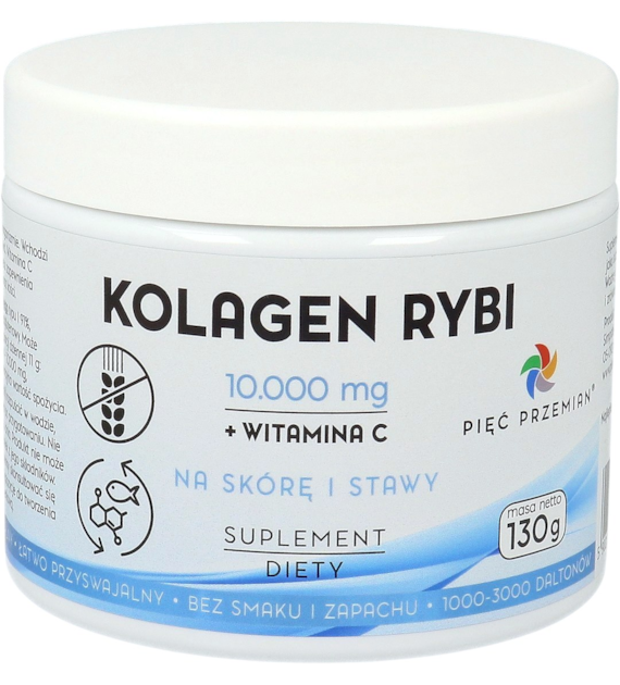 PIĘĆ PRZEMIAN Kolagen rybi + witamina C 130g