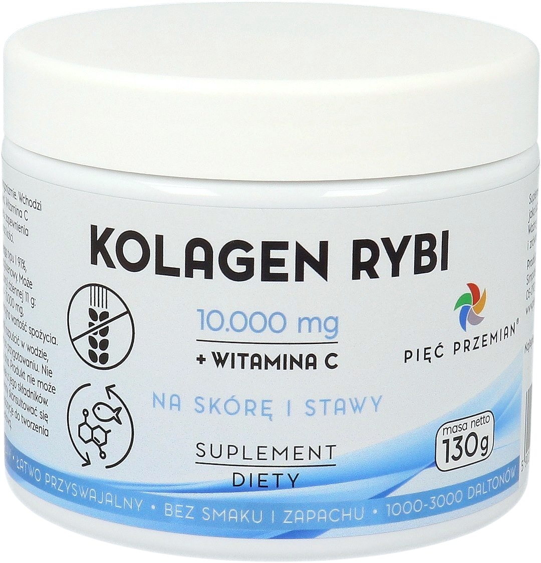 PIĘĆ PRZEMIAN Kolagen rybi + witamina C 130g