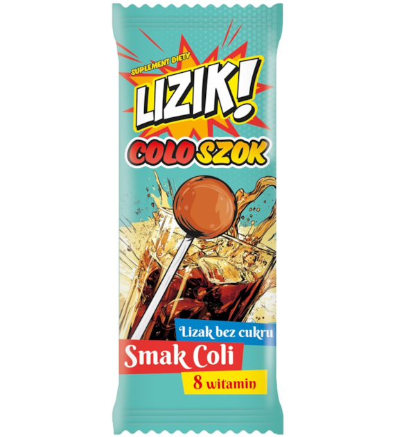 Lizik COLOSZOK lizak bez cukru smak coli 1 szt. STARPHARMA