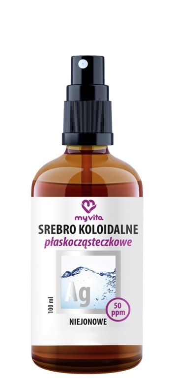 MyVita Srebro koloidalne płaskocząsteczkowe niejonowe 50ppm spray 100ml