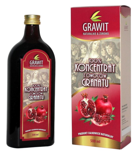 GRAWIT - 100% Koncentrat z owoców Granatu 500ml VITAFAN