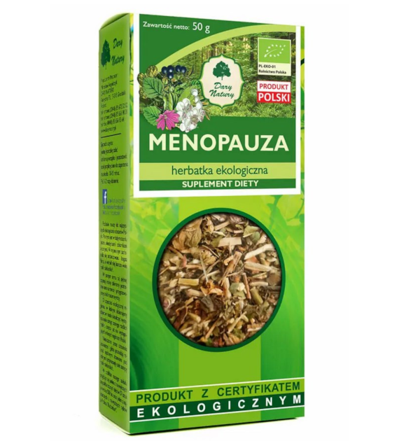 Herbatka Menopauza BIO 50g DARY NATURY