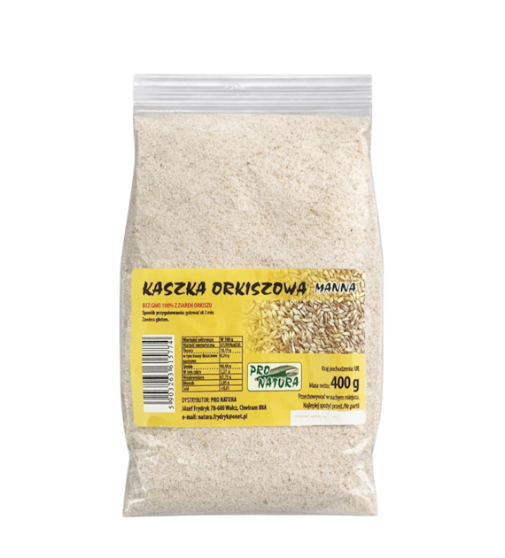 PRO NATURA Kaszka orkiszowa manna 400g
