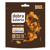 DOBRA KALORIA Mini batoniki orzeszki i czekolada 6x18g KUBARA
