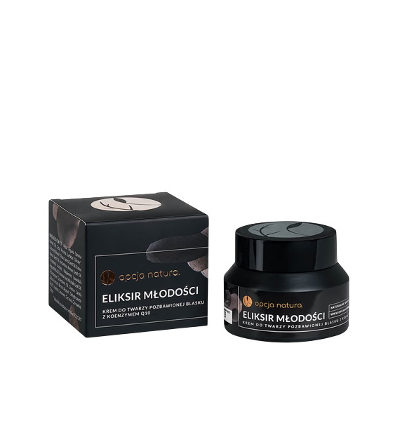 Eliksir młodości 50ml OPCJA NATURA - krem do twarzy pozbawionej blasku z koenzymem Q10