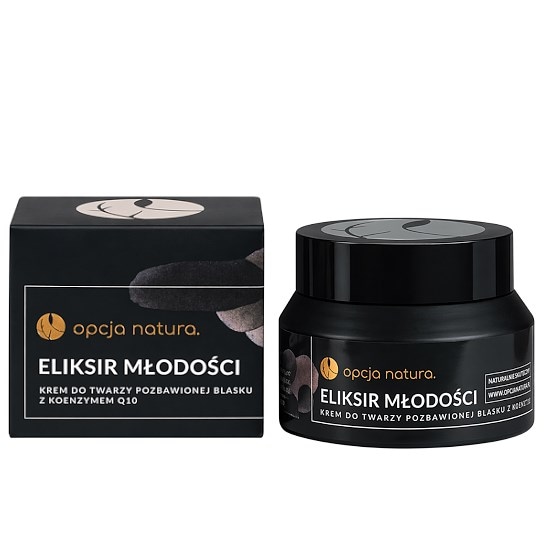 Eliksir młodości 50ml OPCJA NATURA - krem do twarzy pozbawionej blasku z koenzymem Q10