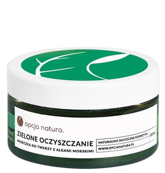 Zielone oczyszczanie maseczka do twarzy z algami morskimi 100ml OPCJA NATURA