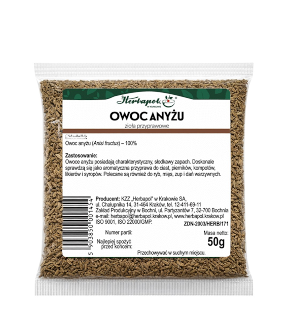 Anyż owoc 50g HERBAPOL KRAKÓW