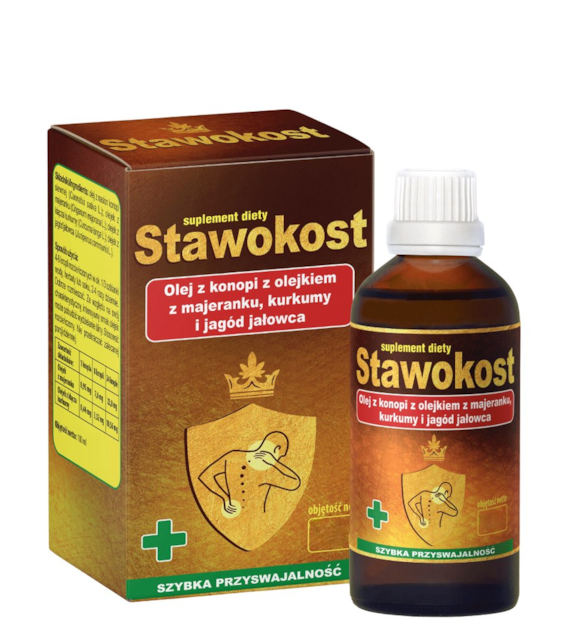 ASEPTA Stawokost - krople 30ml - olej z konopi + olejek z majeranku, kurkumy, jagód jałowca