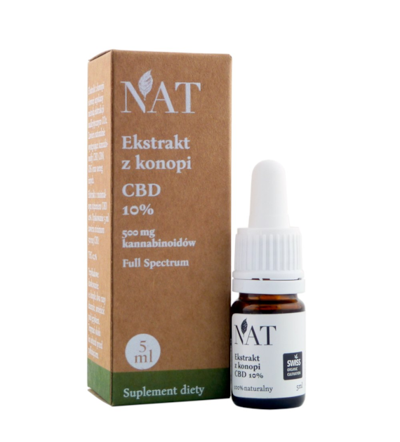 NAT Ekstrakt z konopi Full Spectrum 10% CBD 5ml (mini)
