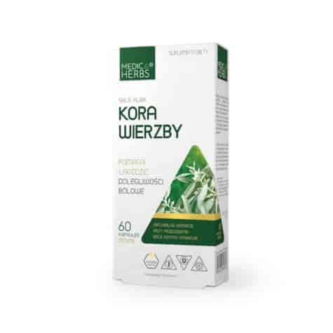 MEDICA HERBS Kora Wierzby 550mg, 60 kaps.