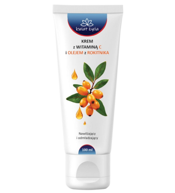 KWIAT ŻYCIA Krem z witaminą C i olejem z rokitnika 100ml