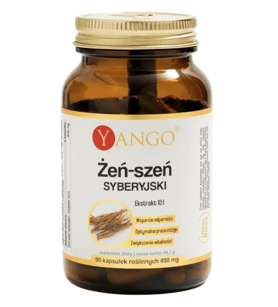 YANGO Żeń-szeń syberyjski ekstrakt 10:1 - 90 kaps.
