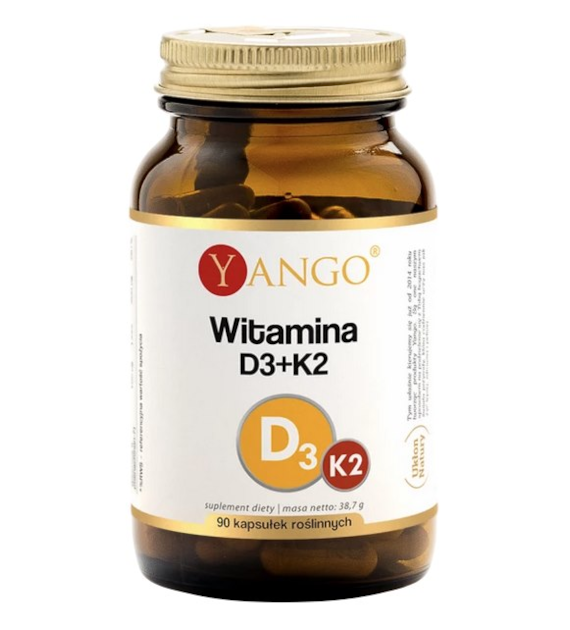 YANGO Witamina D3 2000 IU + K2 100mcg - 90 kaps.