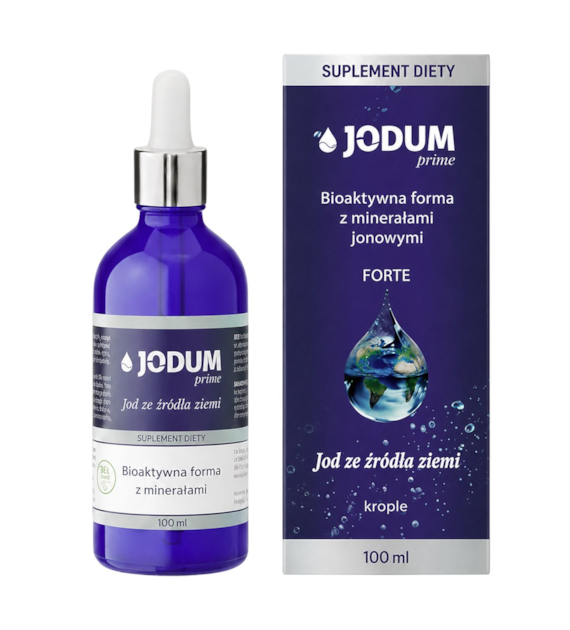 JODUM PRIME Jod ze źródła ziemi bioaktywna forma z minerałami jonowymi 100ml