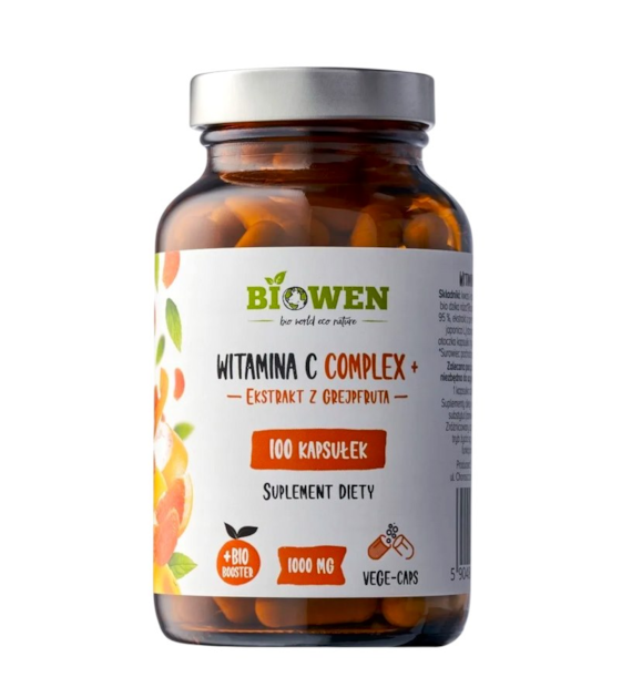 BIOWEN Witamina C Complex+ 1000mg, 100 kapsułek