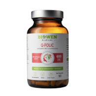 BIOWEN Q-Folic - metylowany kwas foliowy 600mcg, 90 kaps.