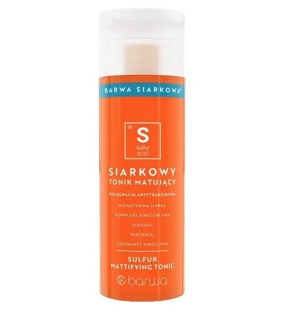 SIARKOWA Tonik siarkowy matujący 200ml BARWA