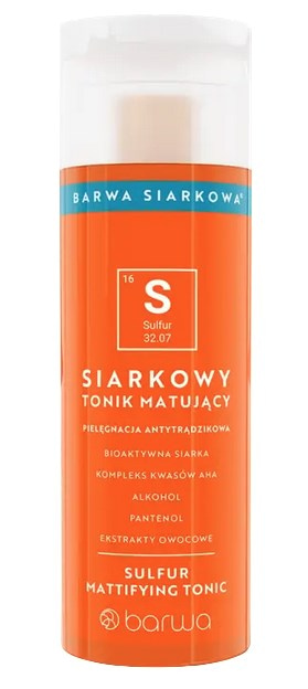 SIARKOWA Tonik siarkowy matujący 200ml BARWA