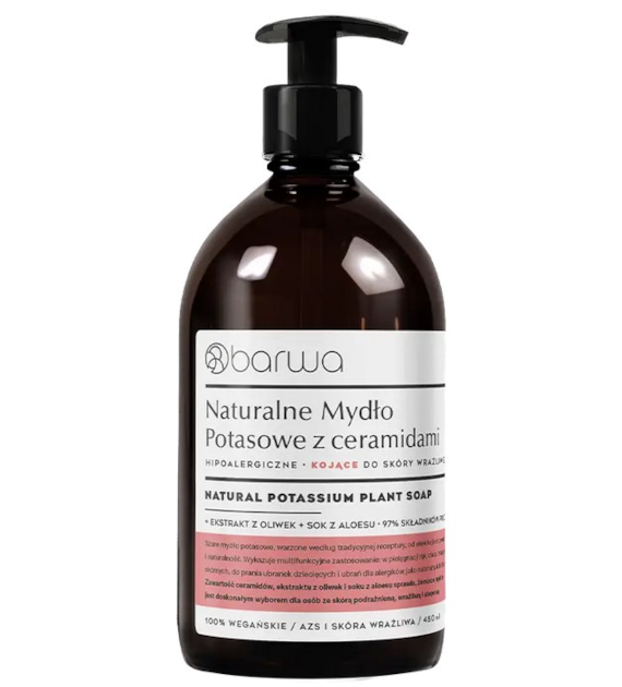 Mydło w płynie potasowe z ceramidami kojące 480ml BARWA