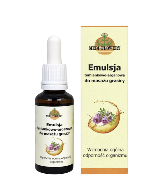 Emulsja tymiankowo-arganowa do masażu grasicy 30ml MEDI-FLOWERY