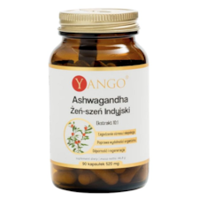 YANGO Ashwagandha - Żeń-szeń Indyjski - ekstrakt 10:1 430mg, 90 kaps.