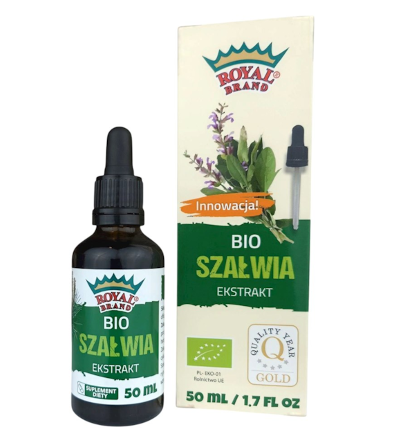 Ekstrakt z Szałwii BIO 50ml ROYAL BRAND