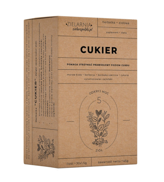 CUKIER Fix 30x1,5g - polecana przy cukrzycy ZIELARZPOLSKI.PL